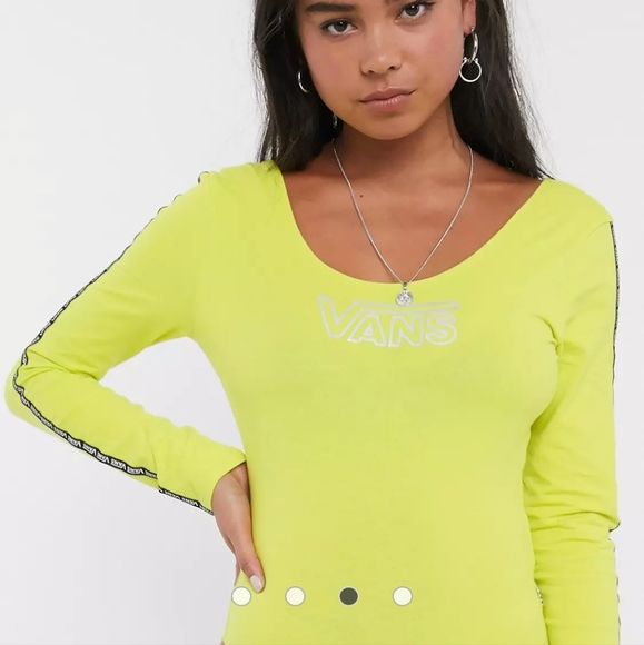 Vans After Dark Bodysuit in neon green with the tag - Picture 4 of 12